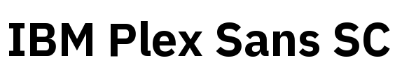 IBM Plex Sans SC Font Image