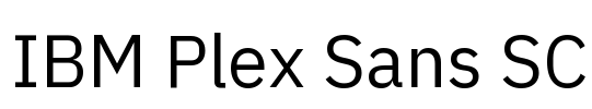 IBM Plex Sans SC Font Image