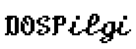 DOSPilgi Font Image