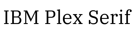 IBM Plex Serif 字体预览图
