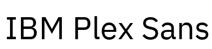 IBM Plex Sans 字体预览图