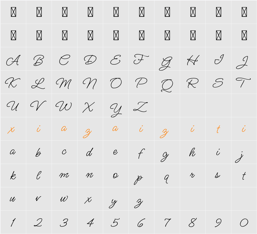 Ms Madi 字符映射表