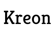 Kreon 字体预览图
