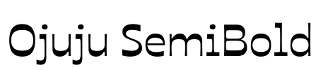 Ojuju SemiBold 字体预览图