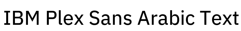 IBM Plex Sans Arabic Text 字体预览图