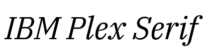 IBM Plex Serif 字体预览图