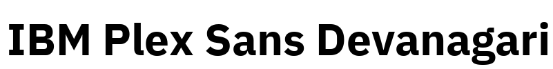 IBM Plex Sans Devanagari 字体预览图