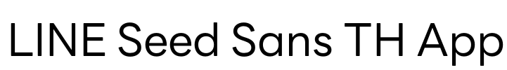 LINE Seed Sans TH App 字体预览图