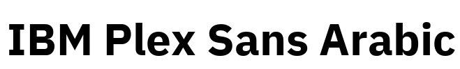 IBM Plex Sans Arabic 字体预览图
