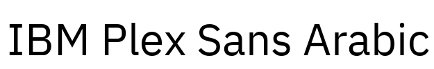IBM Plex Sans Arabic 字体预览图