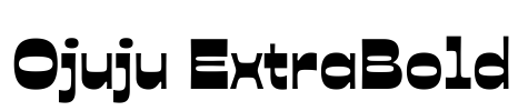 Ojuju ExtraBold 字体预览图