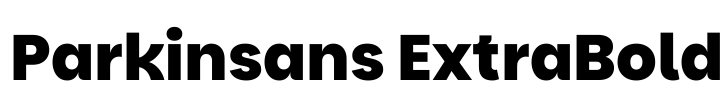 Parkinsans ExtraBold 字体预览图