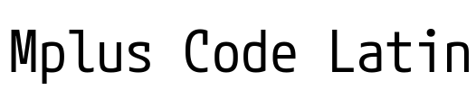 Mplus Code Latin 字体预览图