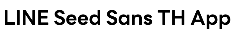 LINE Seed Sans TH App 字体预览图