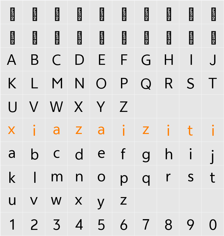 vivo Sans Global 字符映射表