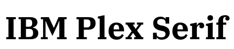 IBM Plex Serif 字体预览图