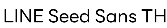 LINE Seed Sans TH 字体预览图