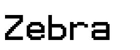 Zebra Font Image