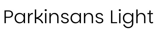 Parkinsans Light 字体预览图