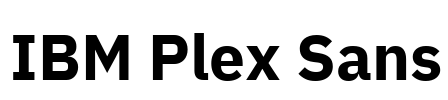 IBM Plex Sans 字体预览图