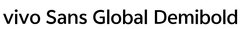 vivo Sans Global Demibold 字体预览图