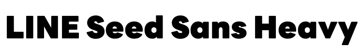 LINE Seed Sans Heavy 字体预览图