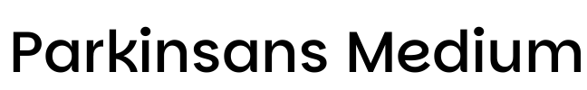 Parkinsans Medium 字体预览图