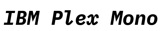 IBM Plex Mono 字体预览图