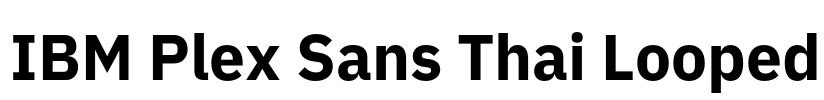 IBM Plex Sans Thai Looped 字体预览图