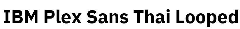 IBM Plex Sans Thai Looped 字体预览图