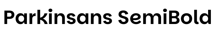 Parkinsans SemiBold 字体预览图