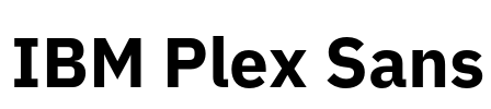 IBM Plex Sans 字体预览图