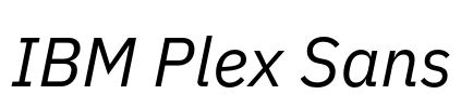 IBM Plex Sans 字体预览图