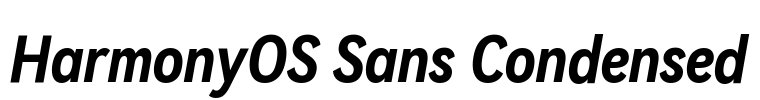 HarmonyOS Sans Condensed 字体预览图