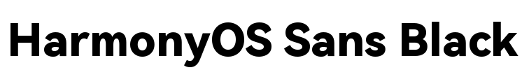 HarmonyOS Sans Black 字体预览图