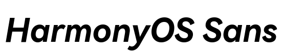 HarmonyOS Sans 字体预览图