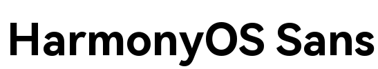 HarmonyOS Sans 字体预览图