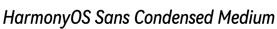 HarmonyOS Sans Condensed Medium 字体预览图