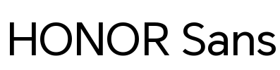 HONOR Sans 字体预览图