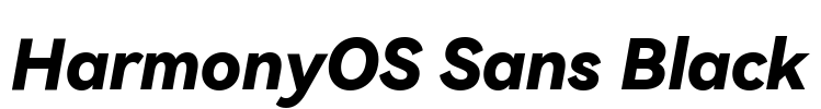 HarmonyOS Sans Black 字体预览图