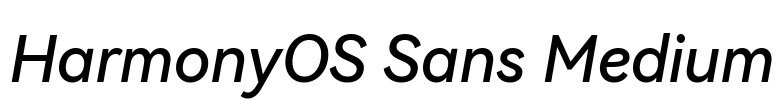 HarmonyOS Sans Medium 字体预览图