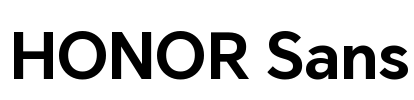 HONOR Sans 字体预览图